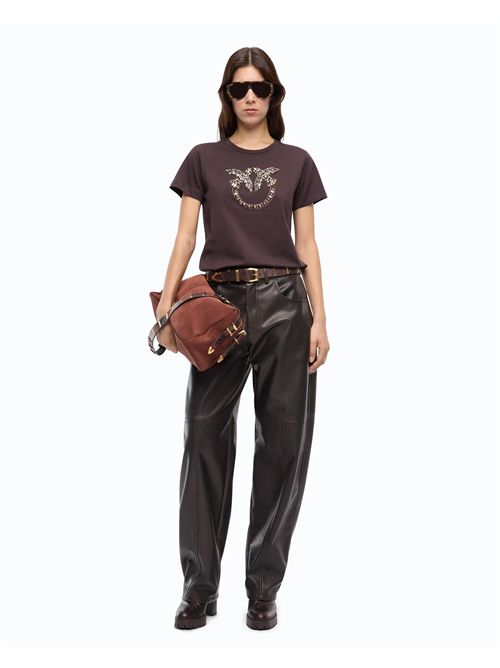 T-shirt con logo Love Birds gioiello PINKO | 100535A3JP/L72